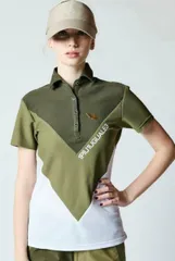 【未使用品】1PIU1UGUALE3 GOLF 身頃切り替えメッシュポロシャツ サイズ1 定価40700円