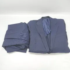 ◇ ⊂ green label relaxing グリーンレーベル リラクシング ストライプ柄 S スーツ上下 サイズ44 ネイビー系 メンズ E  【1504210006665】