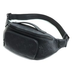 LOUIS VUITTON ルイ・ヴィトン ラッシュバムバッグ ウエストバッグ モノグラムシャドウ ブラック M47058 ICチップ メンズ 中古 美品