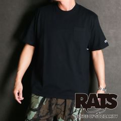 【RATS/ラッツ】PACK TEE "REGULAR SILHOUETEE" (CREW NECK) - BLACK / Tシャツ / 25'RT-0303A【メンズ】【送料無料】