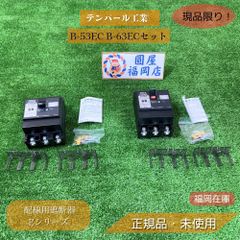 テンパール工業 B-53EC B-63ECセット 配線用遮断器 Eシリーズ 経済タイプ 3P3E 60A 補助スイッチ付 表面形 熱動電磁式 未使用品アウトレット