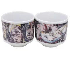 【中古】マグカップ・湯のみ 大野智(嵐) おちょこ2個セット 「FREESTYLE 2020 大野智 作品展」