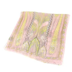 エトロ スカーフ ストール ペイズリー柄 シルク イタリア製 ブランド レディース ピンク ETRO 【中古】