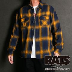 【RATS/ラッツ】COTTON LINEN CHECK SHIRT / コットンリネンチェックシャツ / 25'RS-0307【メンズ】【送料無料】