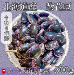 令和４年産　紫花豆　５００ｇ　【送料無料】【メール便】