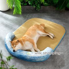 犬 ベット 夏 洗える ひんやり 冷感 涼しい ペットベット ペットソファー 夏用 まくら おしゃれ 寝具 猫ベッド 犬ベット 小型犬 中型犬 接