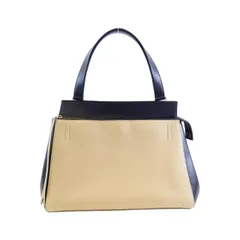 【美品】セリーヌ パイソンスキン バイカラーエッジバッグ CELINEセリーヌ/パイソン型押しレザー/ラムスキン/ホリゾンタル