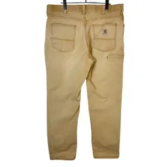 Carharttカーハート102517ワークパンツダックパンツrelaxfitリラックスフィットロゴタグワンポイントベージュvintageヴィンテージ50117