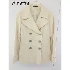 ◇ COMME CA ISM コムサイズム ウール 長袖 コート サイズ M アイボリー レディース  【1109140005490】