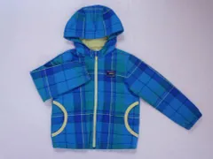 ファミリア familiar アウトレット 子供服 男の子 120cm 長袖 薄手 中綿 ブルゾン ジャンパー チェック 青 緑 アウター 秋 冬 ★4 冬服 ボーイズ 男児 キッズ 【中古】 ユーズド リサイクル こども
