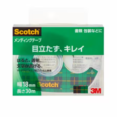 3M　スコッチ　メンディングテープ　 幅18㎜／長さ30m　ディスペンサー付き　810-1-18D