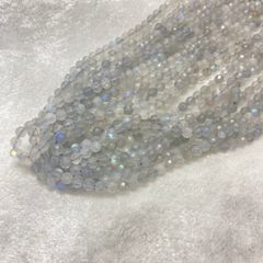 天然石 グレーラブラドライト  4ミリカット 小粒
