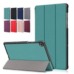 グリーン Huos Lenovo Tab M10 FHD Plus 10.3インチ カバー ケース タンドケース 三つ折り マグネット開閉式 スタンド機能 折り畳み 薄型 衝撃吸収 超軽量 タブレット用