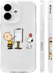 スヌーピー iPhone 16 Pro 用 ケース クリアソフトケース スマホケース サイドデザイン カバー 対応 アイフォン16 プロ