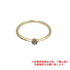 ※併売商品※agete アガット 1Pダイヤ リング 0.03ct K10 約8.5号 レディース　M394