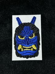 ★刺繍シール／ステッカー　ワッペン★　青い　なまはげ　青鬼