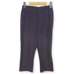 アルベロベロ　ALBEROBELLO olleborebla ミモレ丈 レギンス スパッツ レギパン クロップドパンツ S 紫系 パープル 日本製 ストレッチ 綿 コットン 無地