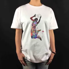 オリジナル Tシャツ バスケ NBA ダンクシュート ペイントアート ジョーダン コービー Tシャツ S M L XL タイト ジャスト 大きい ビッグ オーバーサイズ メンズ レディース ユニセックス ピンククリーム