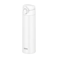 【食洗機対応モデル】サーモス 水筒 真空断熱ケータイマグ 500ml ホワイト 本体もパーツもすべて食洗機対応 ワンタッチオープン ステンレス ボトル 保温保冷 JOK-500 WH