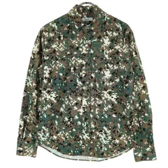 美品 BEAUTY＆YOUTH ビューティーアンドユース 総柄 長袖 シャツ XS ブラウン ユナイテッドアローズ メンズ 古着