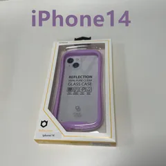 【新品·未使用】iFace iPhone14 ケース 強化ガラスクリアケース パープル