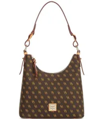 【送料無料】 ドーネイアンドバーク レディース ショルダーバッグ バッグ Bryce Logo Hobo Bag Brown Tmoro