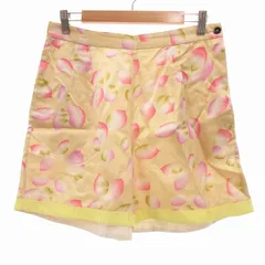 ジルサンダー JIL SANDER ショートパンツ サテン 花びらプリント 36 黄 イエロー /UO ■GY19のサムネイル