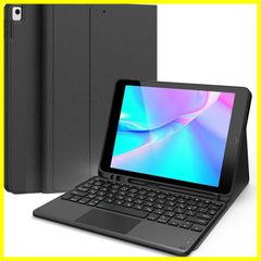 【最短発送】10.5（2017）兼用] 10.2/Air3/Pro Pad i アイパッド10.2インチキーボード[ マグネット type-c充電式 黒 [ペンシルホルダー付き] 多角度調整 脱着式 タッチパッド搭載 10.2/10.5 iPad iPad キ