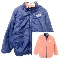 ザノースフェイス THE NORTH FACE リバーシブル コージージャケット 中綿 ナイロン ボアフリース 130 紺 ネイビー ピンク系 NYJ82032 A1015
