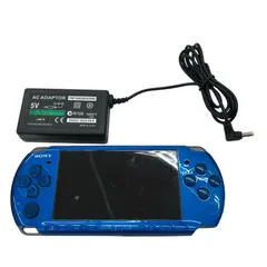186000 PlayStation Portable PSP- 3000 バイブラント・ブルー 動作未確認