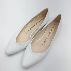 ◇ Θ Fabio Rusconi ファビオルスコーニ パンプス サイズ37 ホワイト レディース E  【1503050022279】