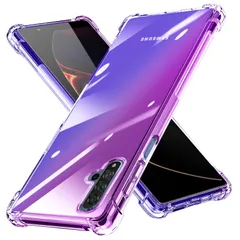 【特価商品】Qi充電 柔軟 黄変防止 衝撃吸収 滑り止め 軽量 指紋防止 薄型 TPU 米軍MIL規格取得 透明 透明 ワイヤレス充電に対応 クリア クリア カメラ保護 耐衝撃 耐衝撃 カバー カバー 5t 紫+青 5t nova 331-HW nova HU