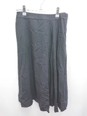 ◇ Θ NEWYORKER ニューヨーカー 無地　シンプル 膝下丈 フレア スカート サイズ61 ネイビー レディース E  【1411070010254】