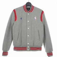 マルセロバーロン マルセロブロン MARCELO BURLON × エヌビーエー NBA NBA OUTWEAR ウール スタジアムジャケット ブルゾン S ライトグレー マルチカラー CMEA110F189211320688のサムネイル