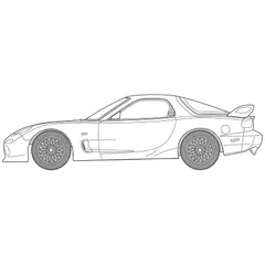 京商 1/43 湾岸ミッドナイトC1ランナー マツダ RX-7 萩島信二 激レア