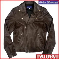 レザー ライダース ジャケット メンズ M 茶38 ダブル 本革 本皮TN690