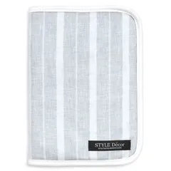 COLORFUL CANDY STYLE 新品   マルチケース 母子手帳ケース ファスナータイプ マルチケース ミストグレーストライプ ストライプ グレー シンプル マルチケース 母子手帳ケース カバー ブランド ファスナー おしゃれ 二人用 2人用