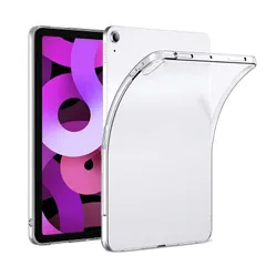 【数量限定】ケース 黄変防止 耐衝撃 TPU 柔らかい 10.9インチ 対応 すり傷防止 保護カバー (2020) 指紋防止 4 Air 耐久タブレット保護ケース Air iPad iPad iPad 超薄型 Air クリアケース 用の 5 5 (第5世代)