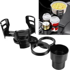 T&K-24 4in1カップホルダー 車内用 滑り止め 飲料缶 コーヒーカップ 即席麺 センターコンソール