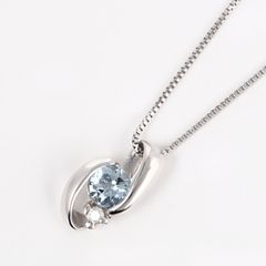 未使用❗️】アガット<3月誕生石>シルバーアクアマリンチャーム