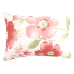 メリーナイト(Merry Night) 枕カバー 「水彩フラワー」 ピンク 約43×63cm ファスナー式 まくらが入れやすい 洗える 速乾 シワになりにくい FF16113-16