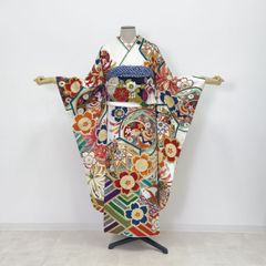 振袖フルセット 白 黒 成人式 草履バック付 裄67cm S-218 - メルカリ