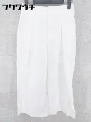 ◇ UNITED ARROWS ユナイテッドアローズ ワイド パンツ 36サイズ ホワイト レディース 【中古】 【1002800633647】