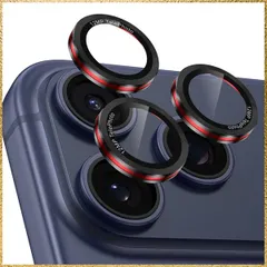 ☆彡送料無料でお届け☆彡Color:ブラック_Size:iPhone 17 Pro/17Pro Maxに対応 Yugujun カメラフイルム iPhone17 Pro/17 Pro Max用 カメラ保護 9H強化ガラス 黒縁取り いphone17 pro/17