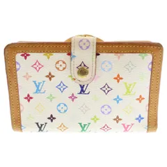 LOUIS VUITTON (ルイヴィトン) ポルト モネ ビエ ヴィエノワ モノグラムマルチカラー コンパクトウォレット がま口 二つ折り財部 ホワイト M92987 IH0016 レディース