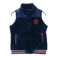 サイズ：M FILA GOLF フィラゴルフ  フリース ベスト  ネイビー系 [240101414425] ゴルフウェア レディース ストスト