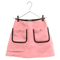 miumiu (ミュウミュウ) 2ポケット付きコットンミニスカート レディース ピンク MG1307 1VE9