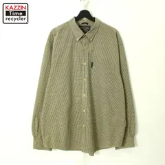 90s vintage Abercrombie & Fitch ギンガムチェック柄 ボタンダウン 長袖シャツ メンズ 表記Lサイズ