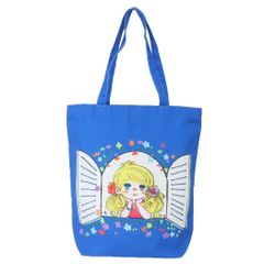 水森亜土 バッグ ゴブラン トートバッグ サムワン ブルー アドちゃん 