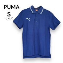 PUMA プーマ ポロシャツ 864221 ゴルフシャツ ゴルフ スポーツ カジュアル　ランニング　スポーツシャツ　半袖シャツ　ランニングウェア　ネイビー　胸ロゴ　Sサイズ